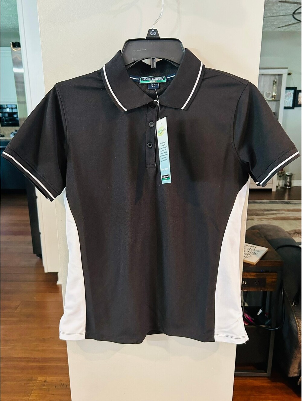Devon & Jones Black Performance Polo Shirt